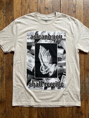 Blessed Ask and you shall Shirt Men’s Size 2XL